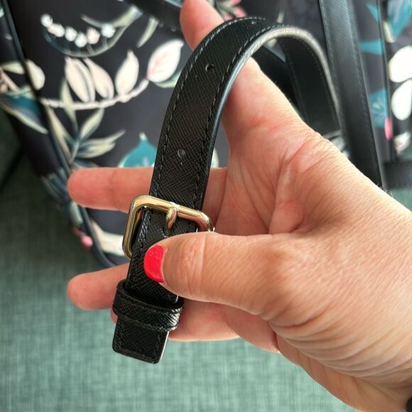 Kate Spade Wilson Road Botanical Small Bradley mini backpack floral black EUC! - Picture 7 of 12
